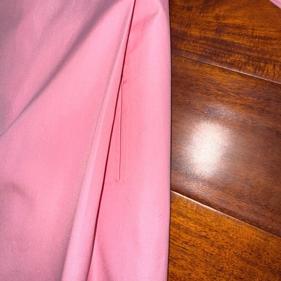 Vintage Pink Trench Coat Women's Aurora International by Miss Abbey Long Sleeve - Picture 4 of 10